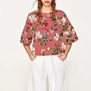 Zara printed top